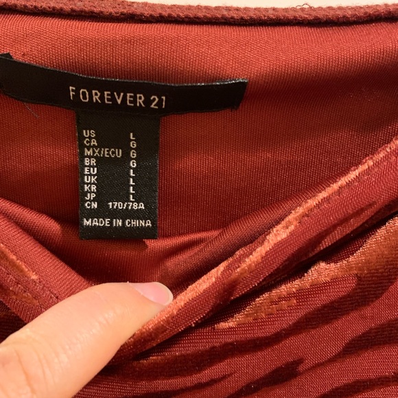 Forever 21 Red Zebra Print Skirt - Picture 5 of 6